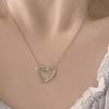 Women's Surgical Steel Snake Chain Twisted Heart Necklace