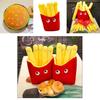 Delightfully Soft Cartoon Plush Cute French Fries And Pizza Pillow For Kids Gifts