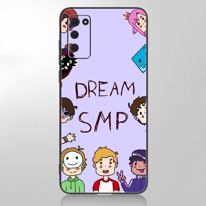 Dream Smp War Cartoon Case For Samsung Galaxy A12 A02S A22 A32 A52 A72 A71 A51 A41 A31 A21 A11 A50 A70 A10S A20S Black Cover