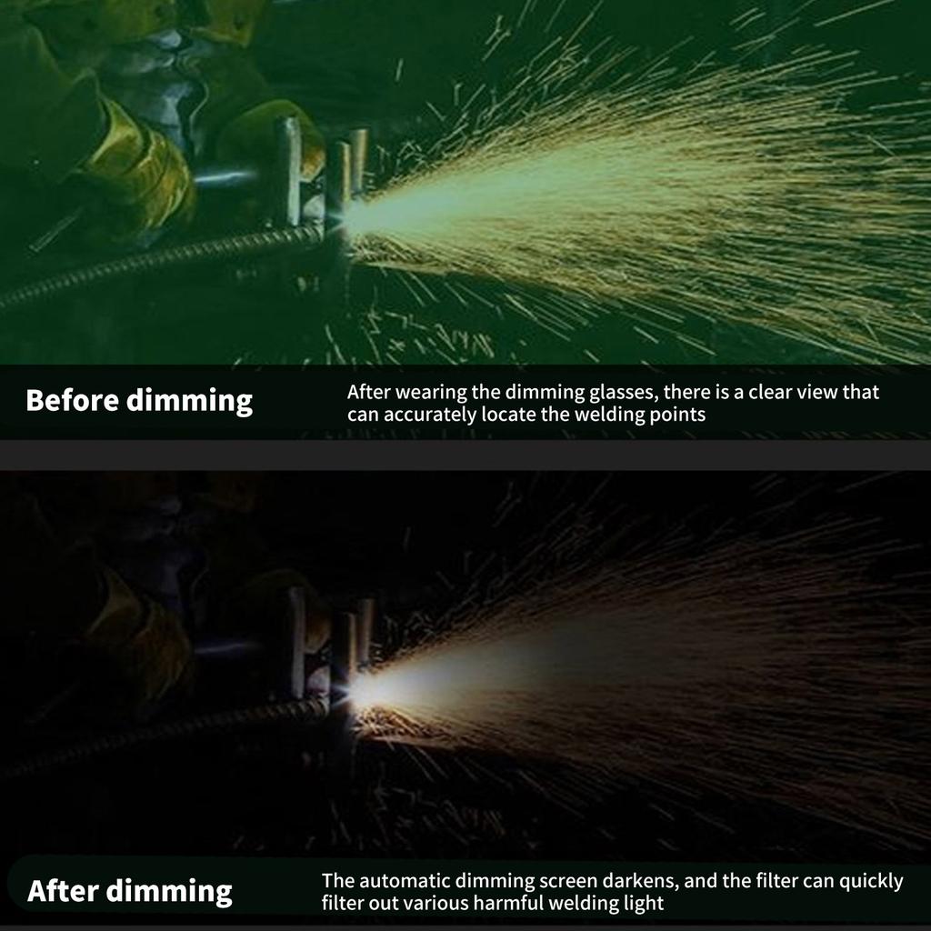 Welding Glasses Auto Dimming Welding Goggles for TIG Professional Weld Glasses Goggles Multifunction Utility Tool