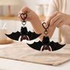 Novelty Plush Bat Keychain Gothic Cute Bat Keyring Creative Funny Bat Bag Charm Bag Purse Charm