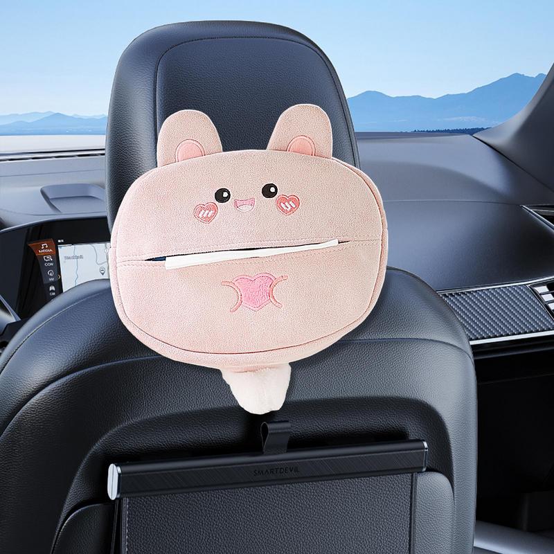 Tissue Box Holder For Car Car Tissue Holder Tissue Dispenser Cartoon Napkin Box Covers Paper Storage Soft Napkin Holder For Cars