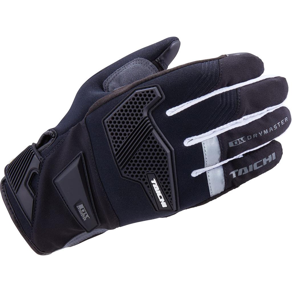RS TAICHI Motorcycle Waterproof Rain Gloves with Touchscreen Compatible and DRYMASTER Fit RST450 Size L All-Season Built-in Protector, Edge,