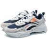 Li Ning Candle Dragon Cushioning Slip Resistant Abrasion Resistant Low top Sports Casual Shoes Unisex White Blue AGCR053-5