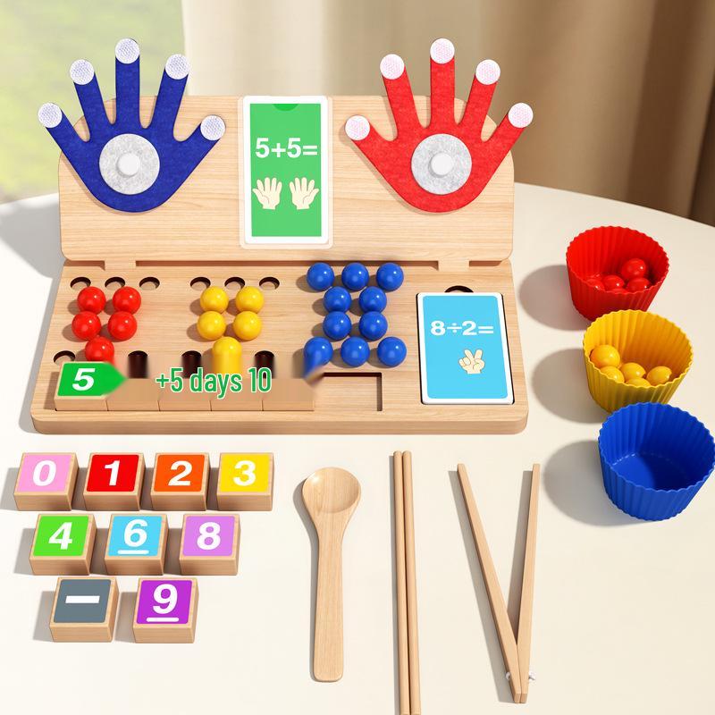 Montessori Counting Beads: Early Math & Calculation Blocks for Kids