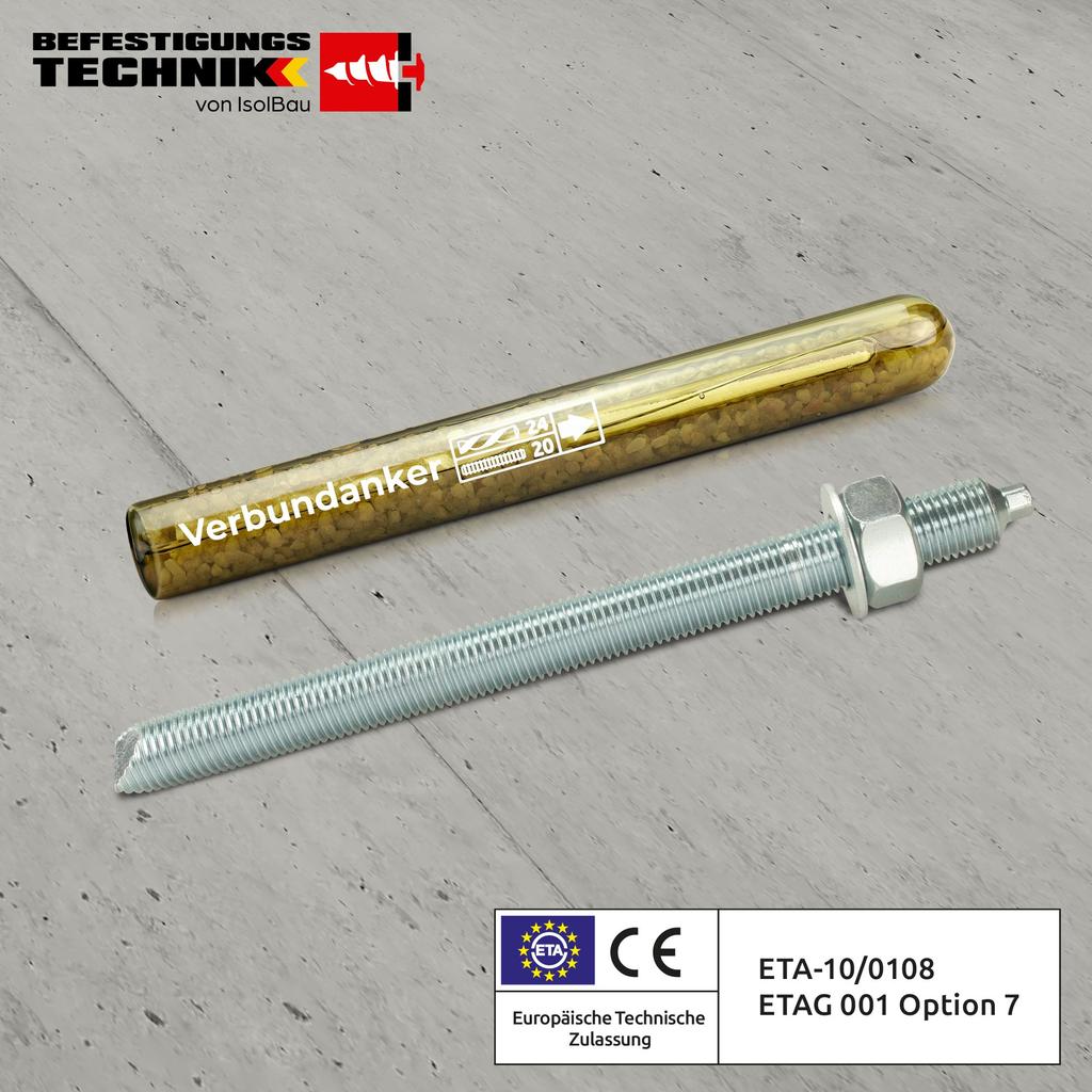 IsolBau Chemical Anchor M10 + Threaded Rod M10 x 170mm ETA 50 pcs
