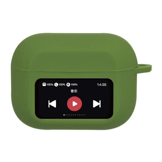 Bluetooth-compatible Earbud Silicone Case for AirPods Shockproof Wireless Earphone Charging Case Cover with Screen Headphone Protective Shell Sleeve