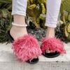 Fashion Women Slippers Warm Slides Casual Flat Low Heels Shoes for Women Solid Fur Short Plush Women Shoes Plus Size