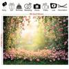 2D Spring Pink Flower Garden Backdrop Photography Background Cloth