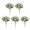 Outdoor Artificial Flowers Fake Silk Chrysanthemum Bundle Simulated Flowers Autumn Uv Resistant Thanksgiving Halloween Decor