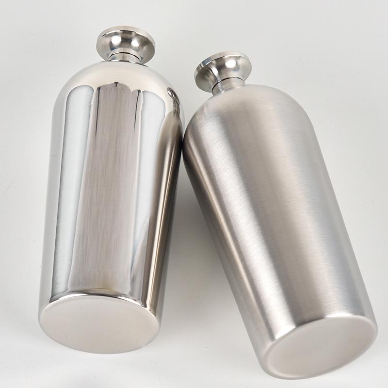 Irregular Shape Stainless Steel Flask, 500ML Thickened Baijiu Water Bottle, Portable Barware
