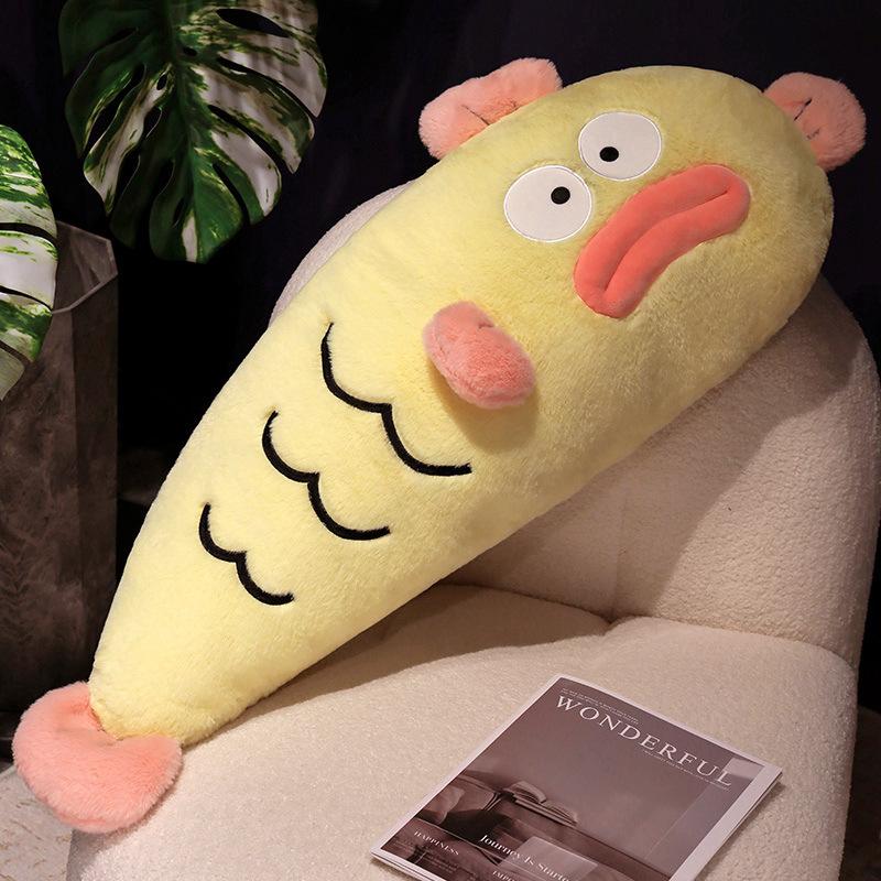 

Back Clownfish Pillow Bedroom Sofa Plush Toy Doll Cute Cartoon Design Soft Gift жёлтый