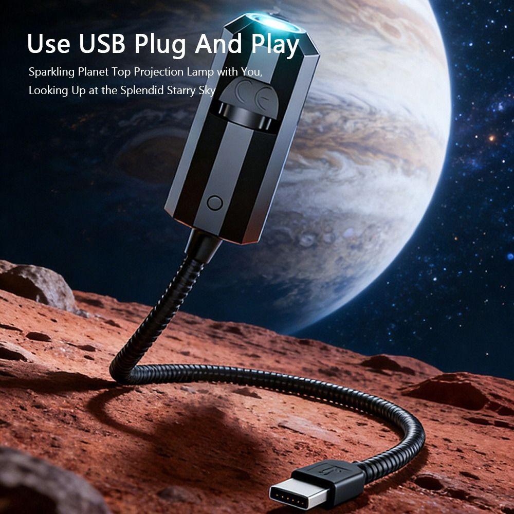 16 mønstre USB-projeksjon Dekorativ lampe USB-projeksjonslys Tak Bakgrunnsdekorasjon