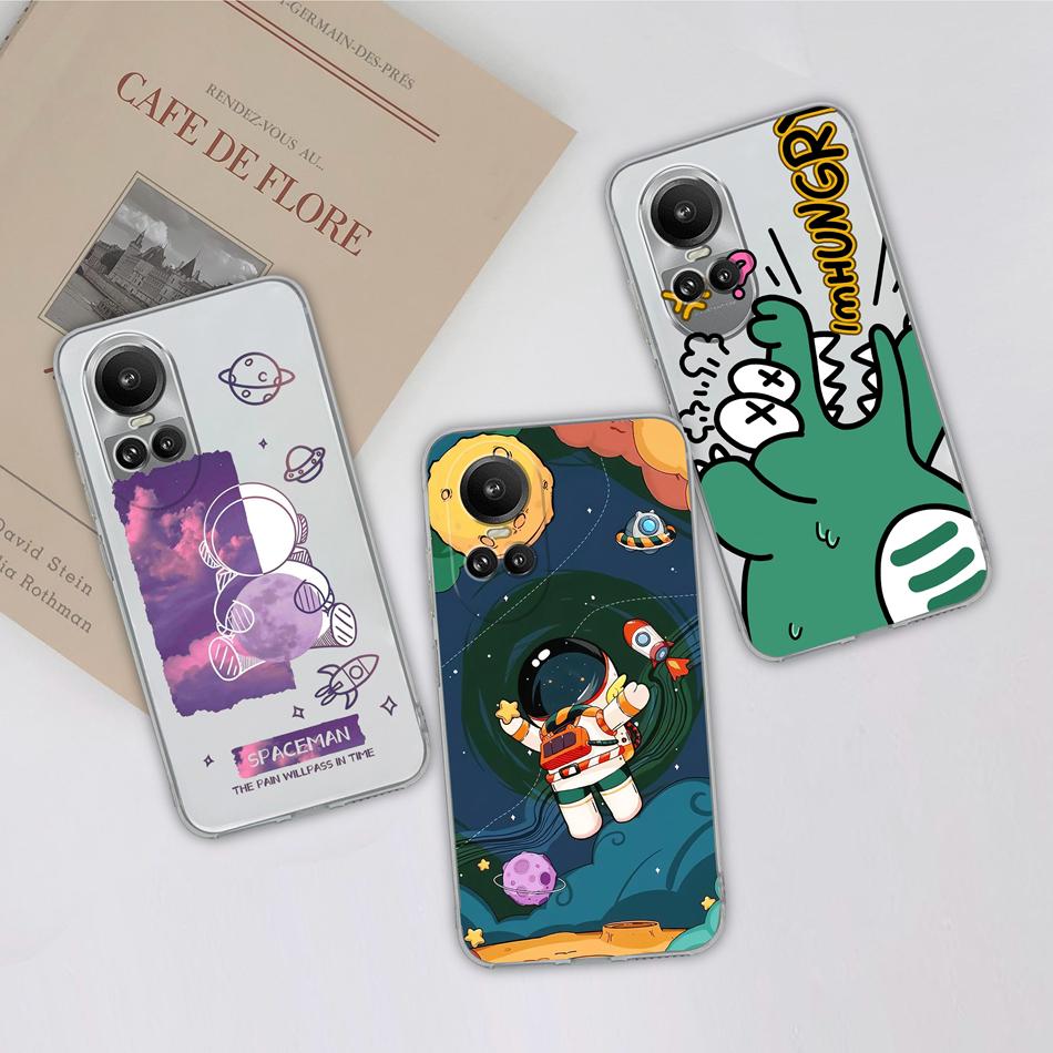 Case For Oppo Reno 10 Pro 5G Special Soft Silicone Transparent Anti Drop Phone Cover For Oppo Reno10 10Pro Back Shell Funda Capa