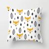 Cartoon Fox Animal Car Pillowcase Polyester Cushion Covers for Living Room Throw Pillow Case 45*45 Sofa Decoration
