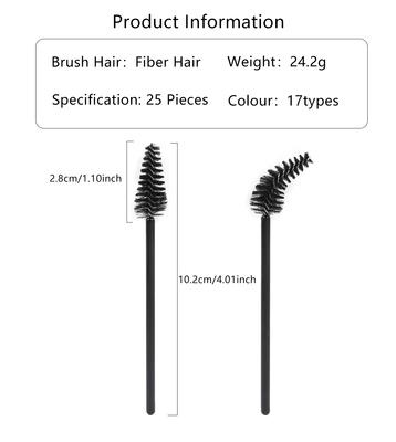 50 Pcs Einweg Nylon Mascara Zauberstab Applikator Wimpern Pinsel Für Pfropfen Wimpern Verlängerung Frauen Make-Up Pinsel Werkzeuge