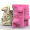 Silicone Casting Mold Sheep Shaped Vase Mold for Designing Vase Candle Holder