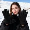 Thermal Soft Winter Gloves  Touchscreen Winter Cycling Gloves For Women Warm Lining For Running Sports Driving Riding Camping