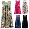 Stylish Women's Summer Sleeveless Floral A Line Dress Perfect For Cocktail Parties And Beach Days