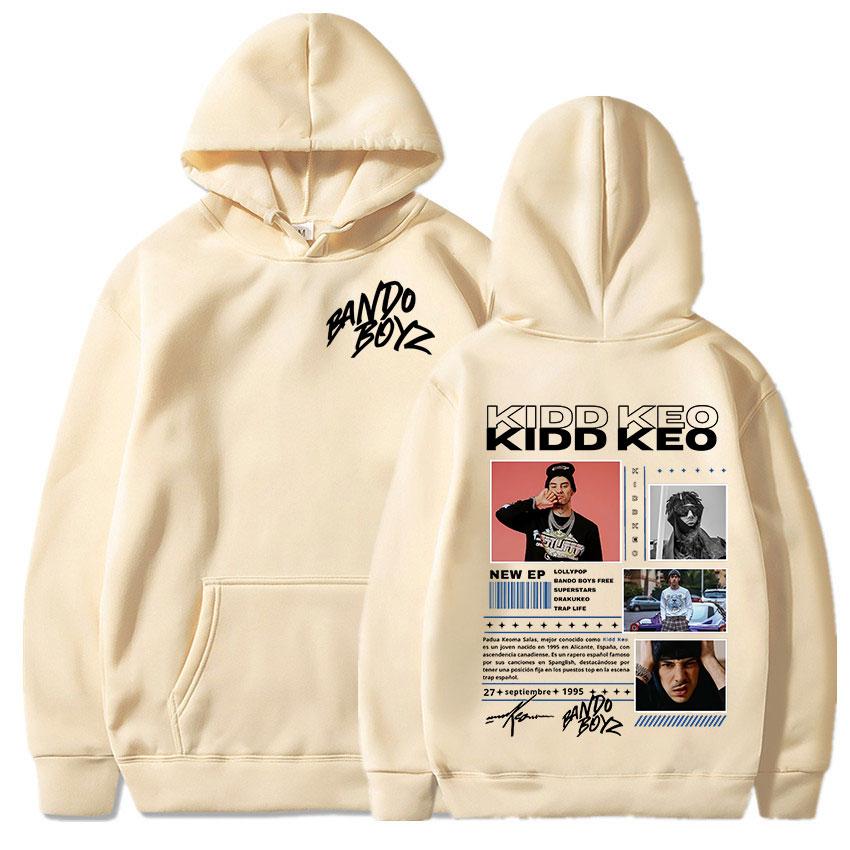 Rapper Kidd Keo Bando Boyz Album Tour Merch Hoodies Men Women Hip Hop Fashion Street Sweatshirt Casual Comfort Oversized Hoodie