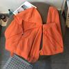 Damen Herbst/Winter Set: Dünnes Fleece-Kapuzensweatshirt + Lässige lockere Hose Zweiteiliges Set