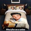 Set Biancheria da Letto Design Elvis Presley 1 Copripiumino + 2 Federe Morbido Traspirante Biancheria da Letto per la Casa