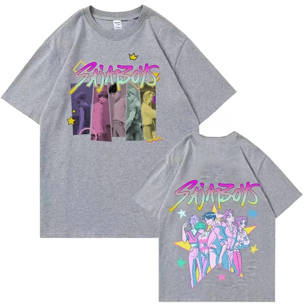 Kpop Demon Hunters Fanmerch Mira Rumi Zoey Huntrix Shirt Summer Graphic Shirts Fan Gift Women's Men Casual Cotton Oversized Tees