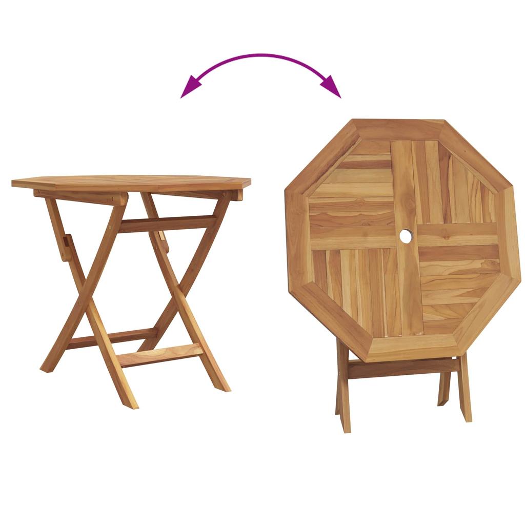 Garden Dining Set 3 Pcs Brown Solid Acacia Wood