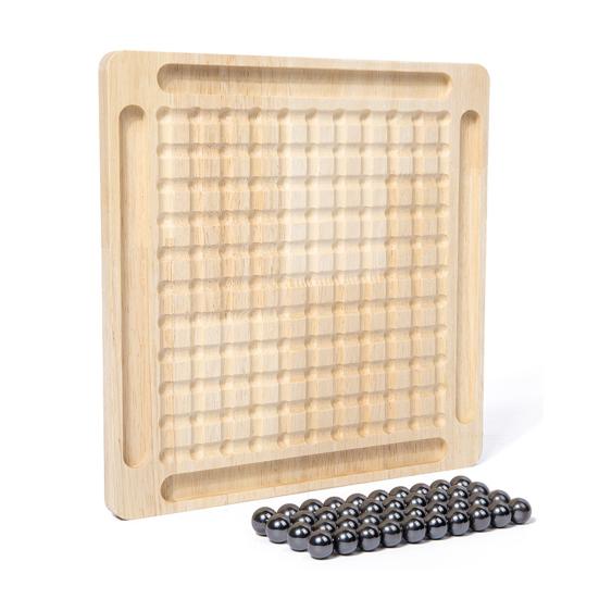 1 Set Magnetic Chess Board Game with 20/30/40 Magnet Stones Parent-child Interactive Focus Logic Thinking Training 2 Player Educational Magnet Chess