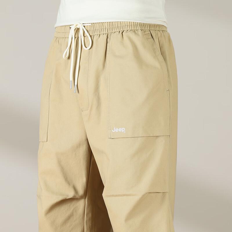 JEEP Men's Summer Loose Fit Cuffed Cargo Pants