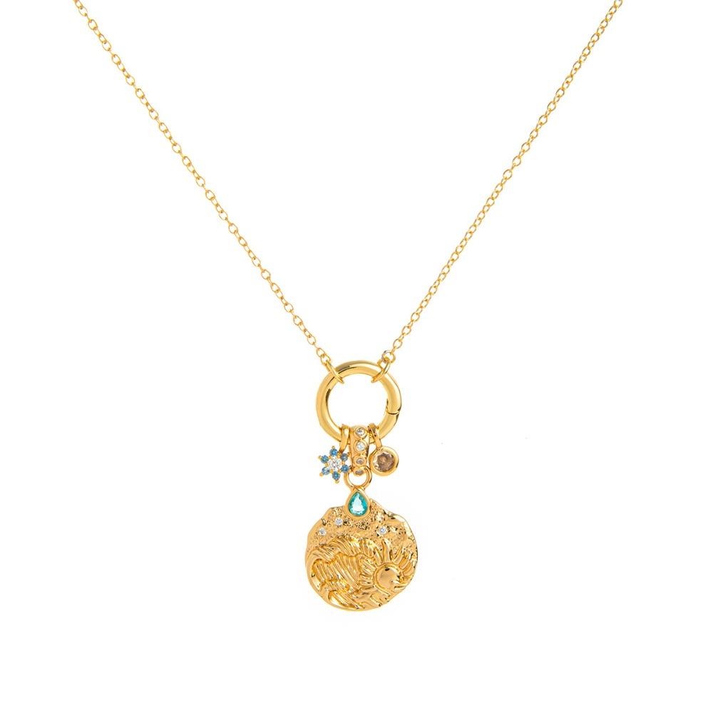 Toucan Strawberry Pattern Necklace Retro European Style Crystal Chain Choker  Travel