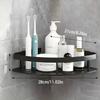 1 Pcs Bathroom Accessories Aluminium Heavy Duty Self Adhesive Bathroom Corner Shelf for Wall, Multipurpose Wall Mounted Bathroom Organiser,