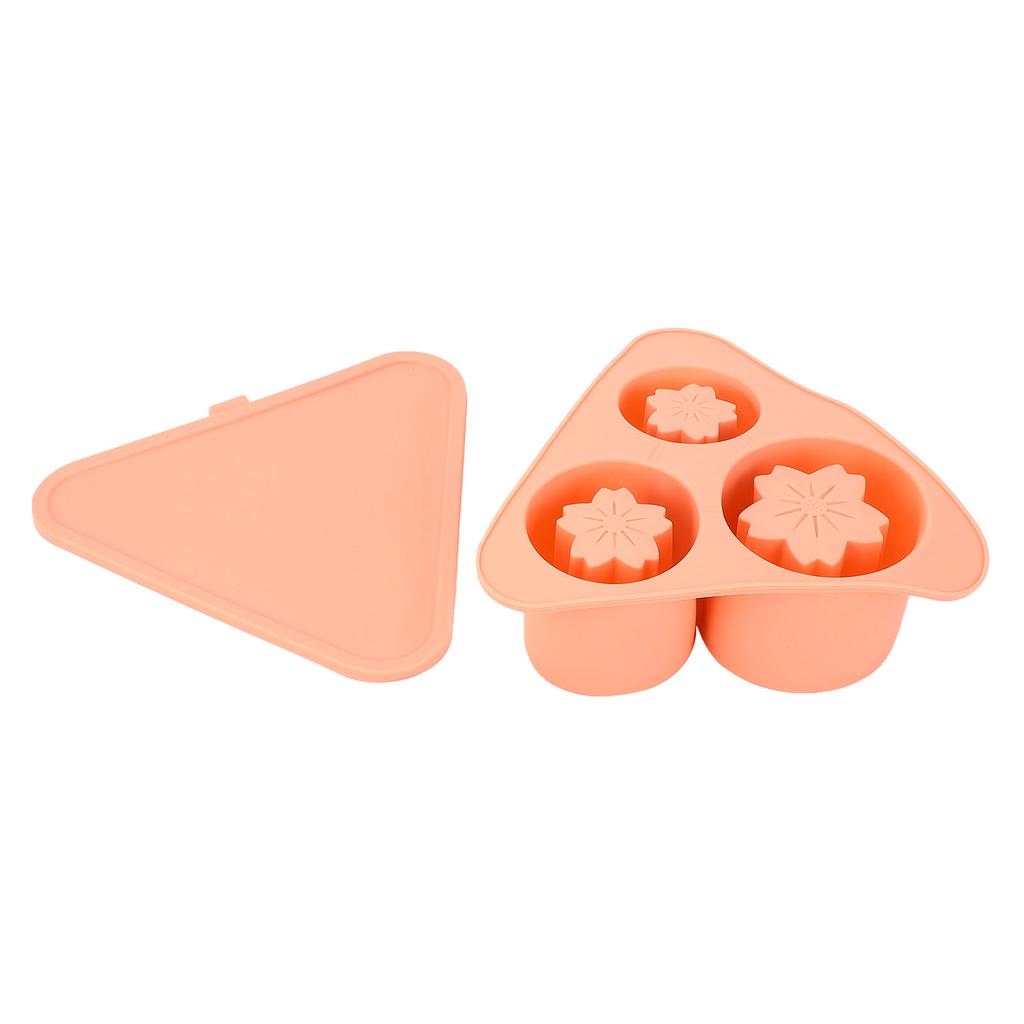 Ice Cube Tray Large Capacity Food Grade Silicone Hollow Cylinder Ice Cube Maker with Lid for 20 30 4