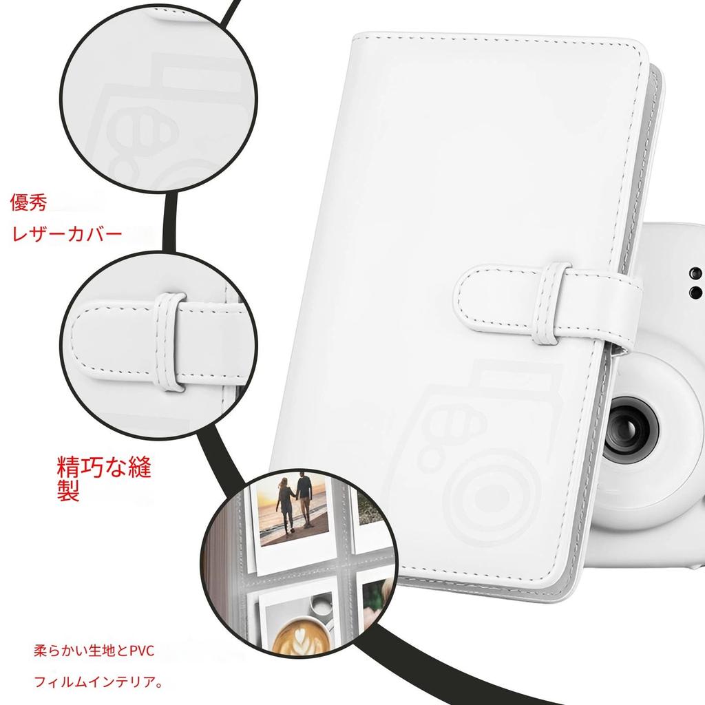 Photo Album Compatible with Fujifilm Instax Mini Instant PU Leather Cover Polaroid Compatible 96-Pocket 11/8/9/7s/25/70/90/50 Cameras, Photobook,