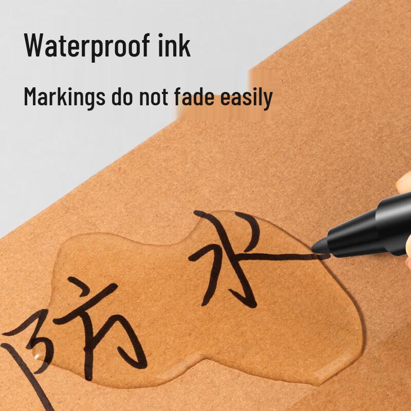Deli Dual-Tip Permanent Marker Pens