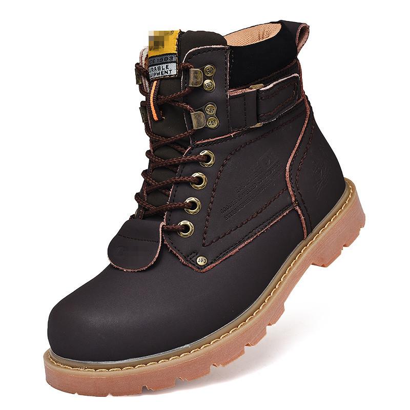 

Classic Versatile Casual Martin Boots Men s Vintage Cargo Shoes Leather Shoes Men s Men s High Top Short 46 [leather shoe size]