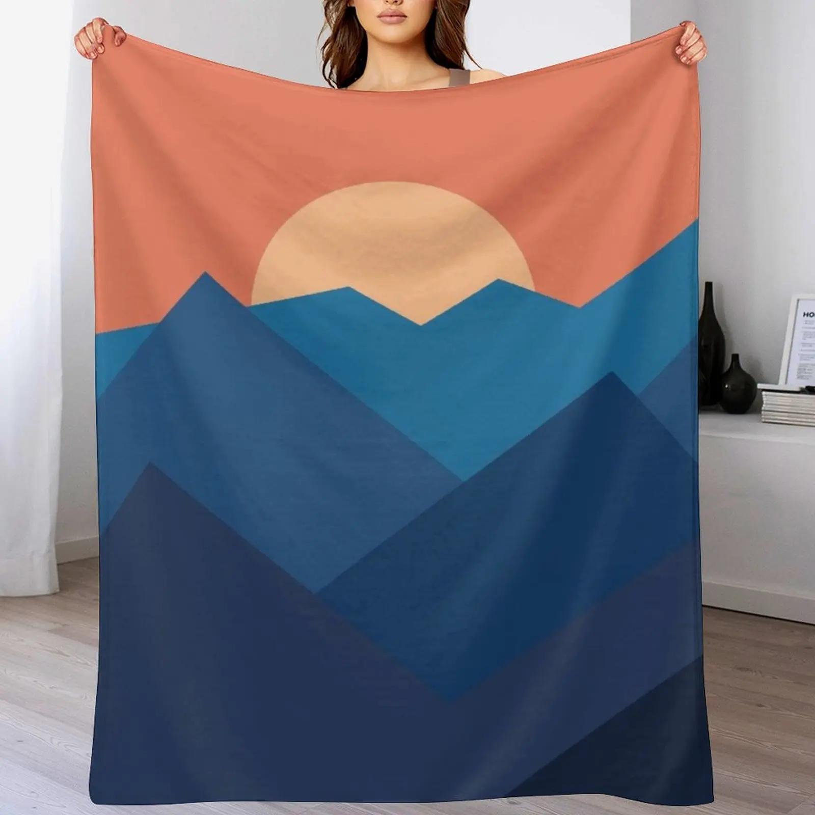 

Mountain sunrise Throw Blanket Soft Warm Blanket Gift for Men Women Adults 102x76cm(40x30in)