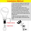 LED lamp Shift knob skeleton personalized modification sports rod gear rod universal manual head rod automotive parts
