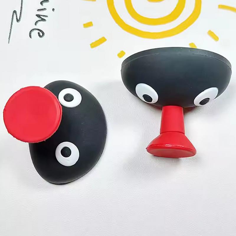 Cartoon Hook Cute Pout Penguin Towel Hook Creative No Punching Non-Trace Wall Stick 3D Hook Household Storage Accessories