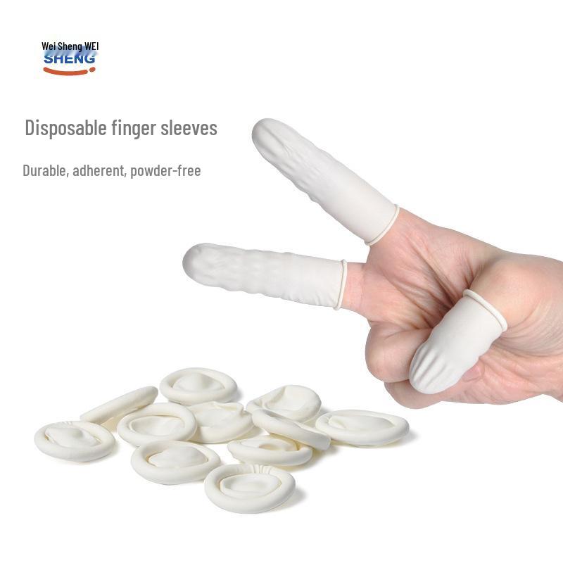 

Одноразовые латексные напальчники без пудры для микроблейдинга и нейл-арта 100 pcs Disposable Latex Finger Cots