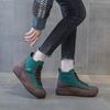 Women Vulcanized Shoes Winter New Lace-up Light Weight Round Toe Casual Thick Sole Non-slip Women's Shoes Fashion