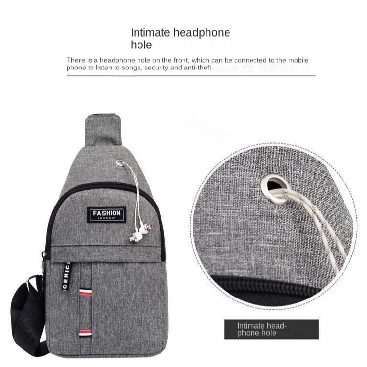 Unisex Chest Bag Simple Storage Bag Lightweight Travel Small Backpack Crossbody Bag Fashion Casual Single Should Bags