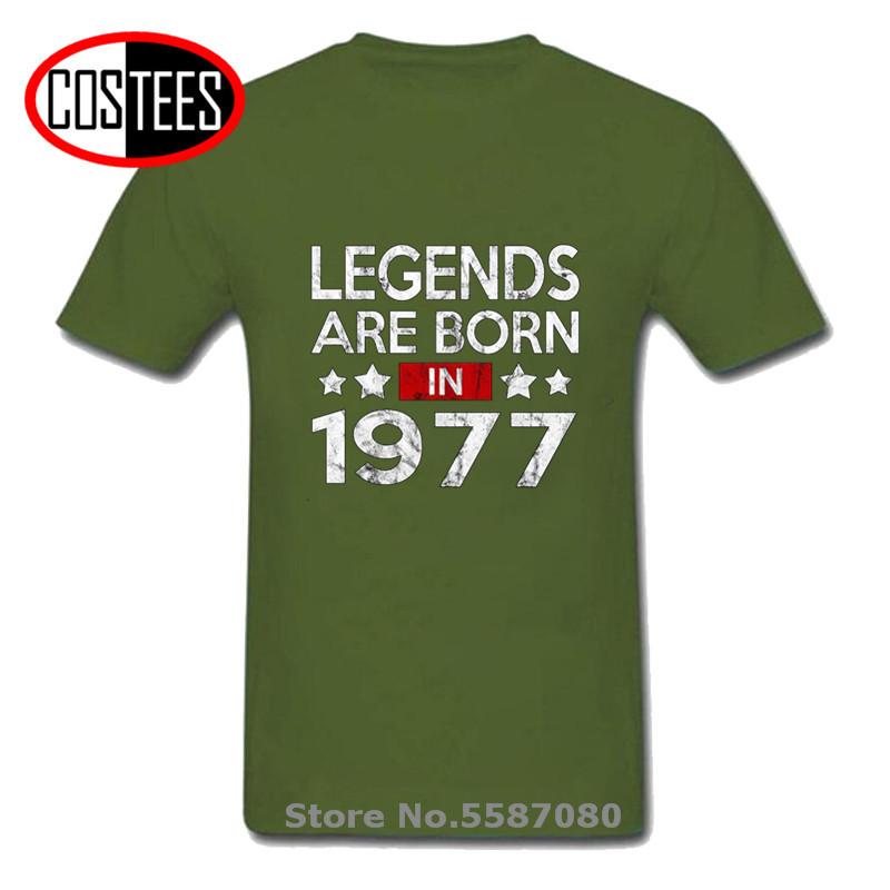 Stylish Distressed Vintage Legends Are Born In 1977 T Shirts Fathers Day Best Gift Retro 1977 Tshirt Dad 42nd Birthday Apparel