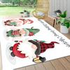 1Pc Watercolor Christmas Gnomes Collection Carpet Rug Soft Washable Antislip Home Living Room Sofa Mats Personalized Christmas Rug