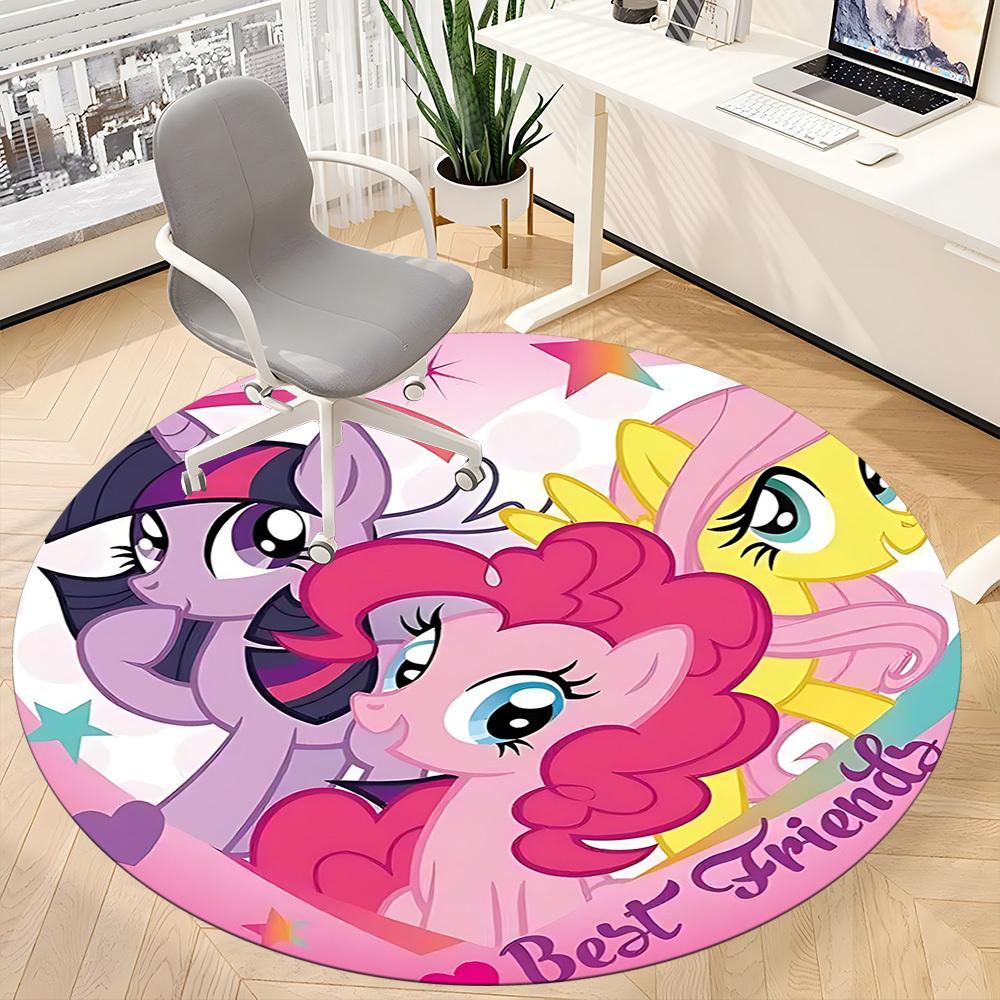 1pc My Little Pony Friendship Office Round Area Rug, Under Office Chairs Bedroom Living Room Home Decor, Room Decoa1022126