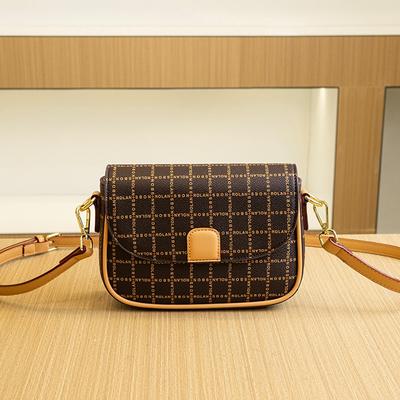 New Fashion Niche Casual Simple Small Square Bag High-end Plaid Single Shoulder Messenger Women's Bag