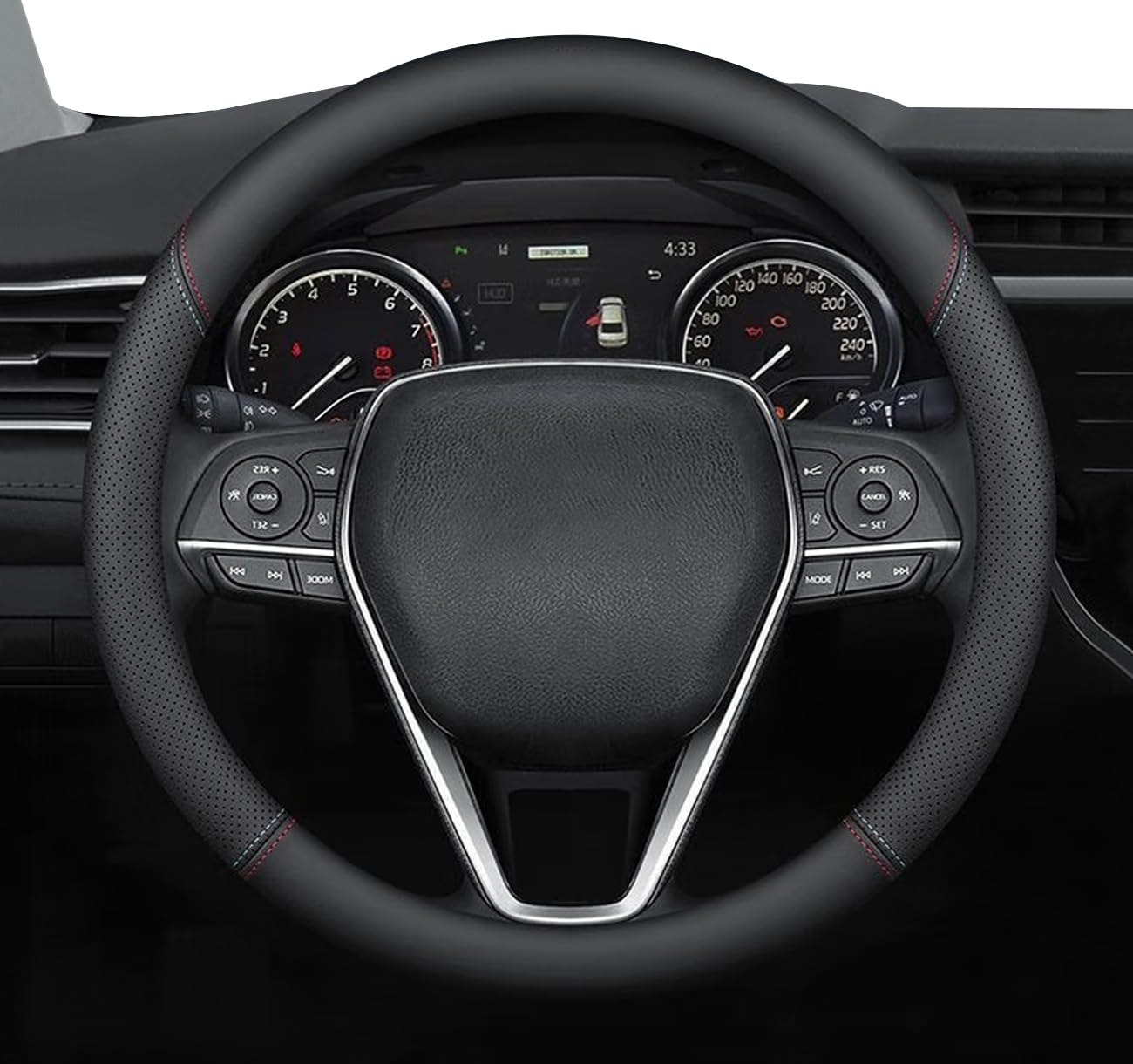 

HUACHENG Steering Wheel Cover for Small Size Kei Genuine Universal Suitable for Regular Steering Wheel Protection Custom Interior Car Supplies Cars,