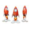 Stojící astronaut balón nafukovací balón ve tvaru rakety vesmírná raketa balón baby shower
