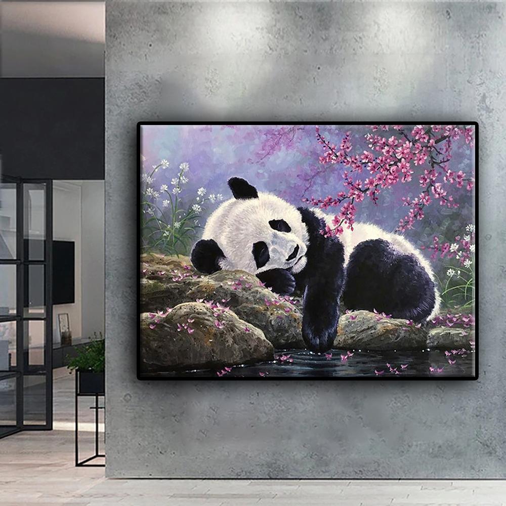 5D Diamond Painting Animal Panda DIY Diamond Embroidery Rhinestone Home Decoration