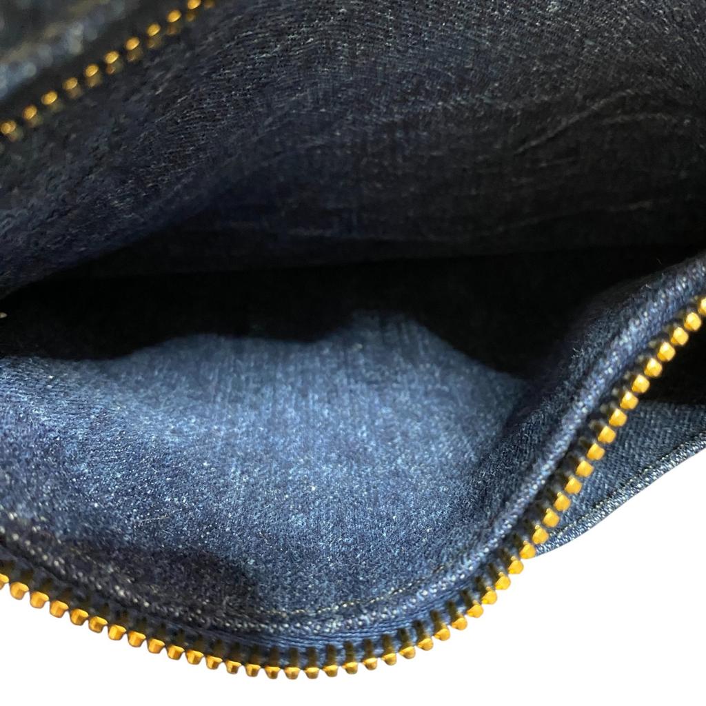 Used PRADAShoulder Bag Blue Denim Women